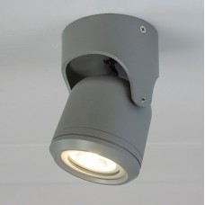 Φωτιστικό Σποτ με ντουί GU10 Αλουμινίου Γκρι IP54 Crescent